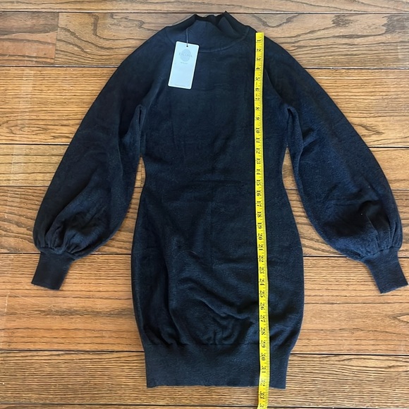 Exlura NEW Mock Neck Bodycon Mini Sweater Dress Size S - Picture 8 of 13